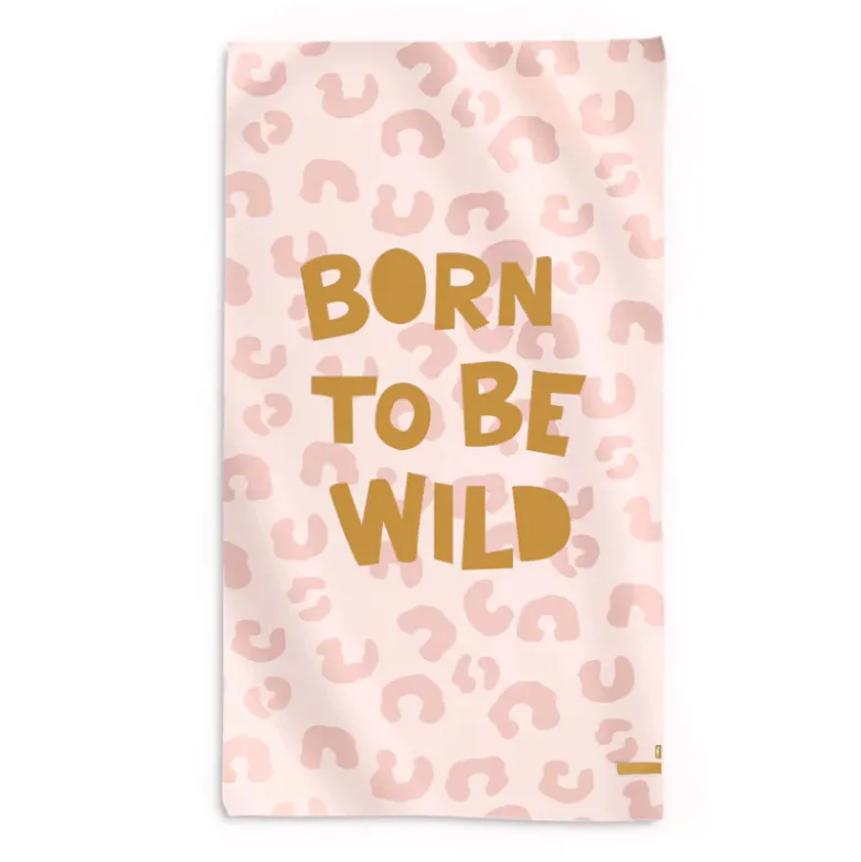 Saro Toalha de Microfibra Born To Be Wild 90x160cm | Leve, Superabsorvente e de Secagem Rápida