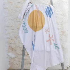 Saro Toalha de Microfibra Good Vibes 90x160cm | Leve, Superabsorvente e de Secagem Rápida