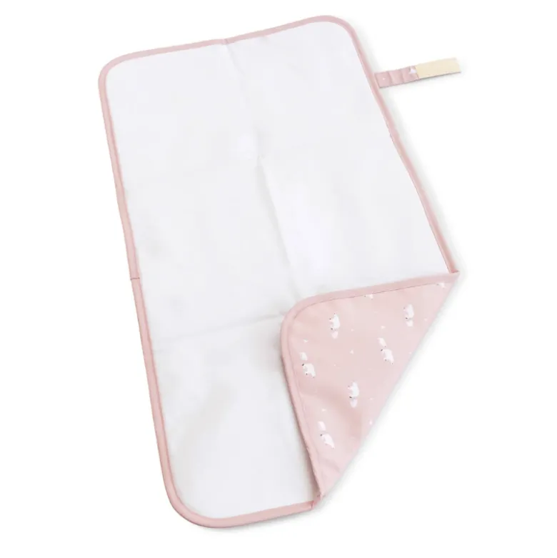 Saro Trocador Portátil Compacto Urso Rosa
