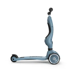 Scoot&Ride Highwaykick 1 Trotinete Azul 2 em 1 com Assento | Dos 1 aos 5 Anos