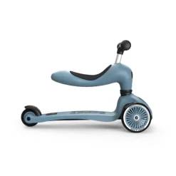 Scoot&Ride Highwaykick 1 Trotinete Azul 2 em 1 com Assento | Dos 1 aos 5 Anos