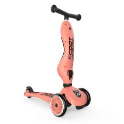 Scoot&Ride Highwaykick 1 Trotinete Pêssego 2 em 1 com Assento | 1 aos 5 Anos