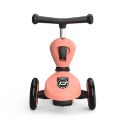 Scoot&Ride Highwaykick 1 Trotinete Pêssego 2 em 1 com Assento | 1 aos 5 Anos