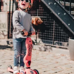 Scoot&Ride Highwaykick 1 Trotinete Pêssego 2 em 1 com Assento | 1 aos 5 Anos