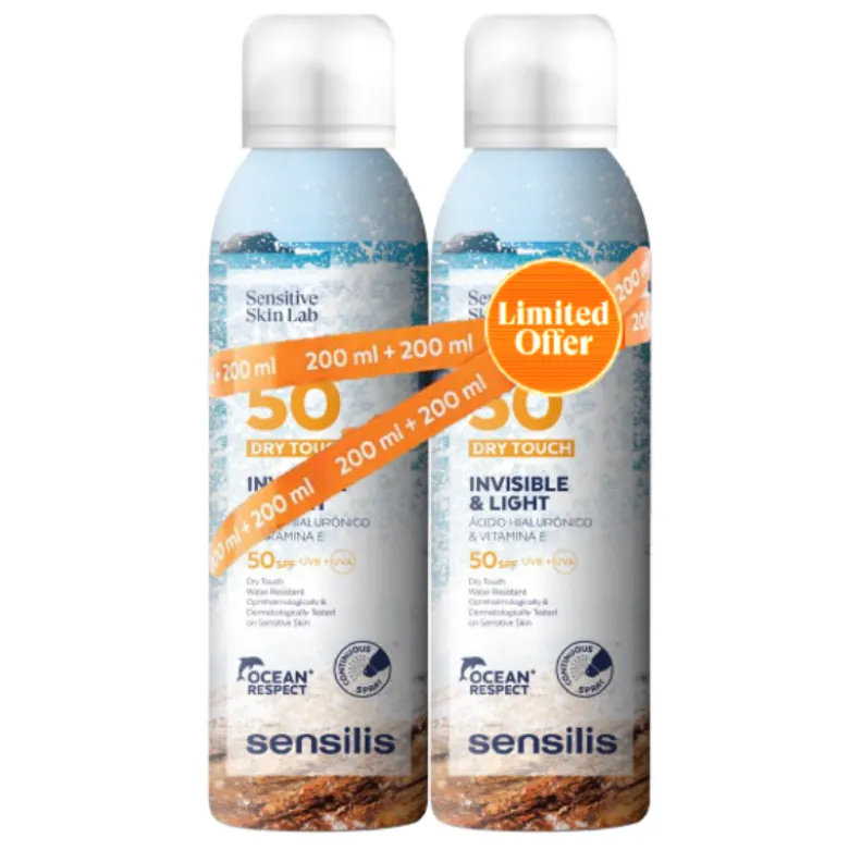 Sensilis Sun Body Spray FPS50 Toque Seco 200ml+200ml