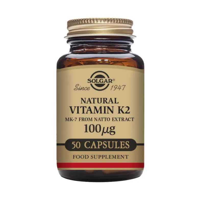 Solgar Vitamina K2 Natural 100mcg 50 Cápsulas | Ossos e Articulações