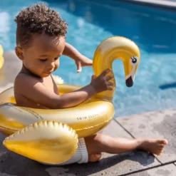 Swim Essentials Boia Abertura Cisne Dourado 55cm | +3 Anos 50kg