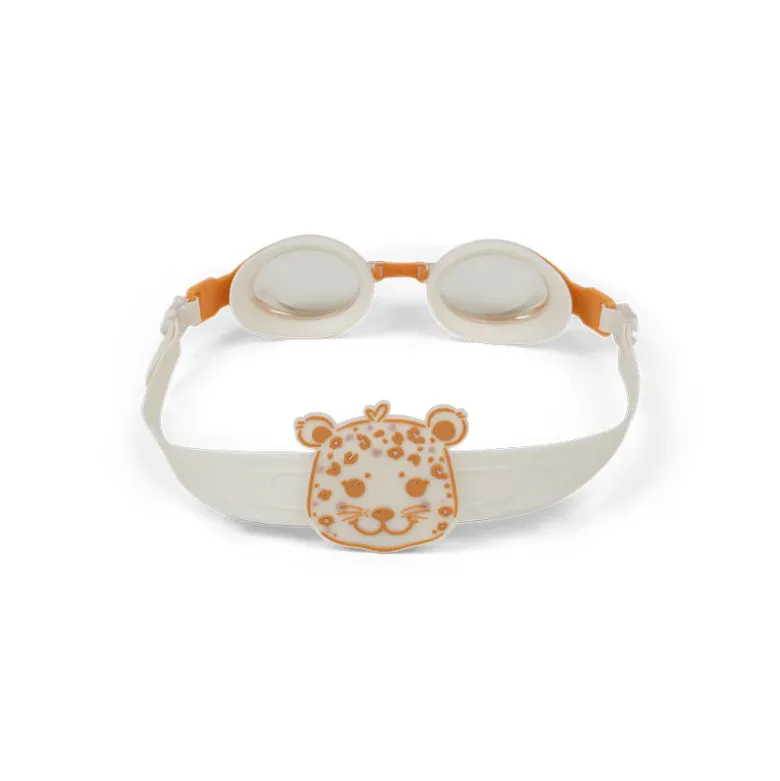 Swim Essentials Óculos Natação Beige Leopard | Anti-Nevoeiro UV +5A