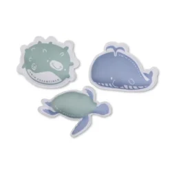 Swim Essentials Set 3 Brinquedos Água Turtle & Friends| Com Areia no Interior para Afundar Suavemente
