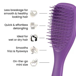 Tangle Teezer Escova Cabelo Detangler Mini Purple | 15.5cm