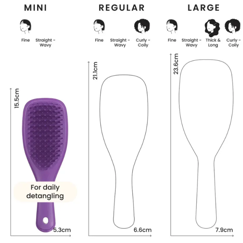 Tangle Teezer Escova Cabelo Detangler Mini Teal | 15.5cm
