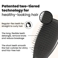 Tangle Teezer Escova Detangler Chrome Silver 21.1cm | Escova Cabelo