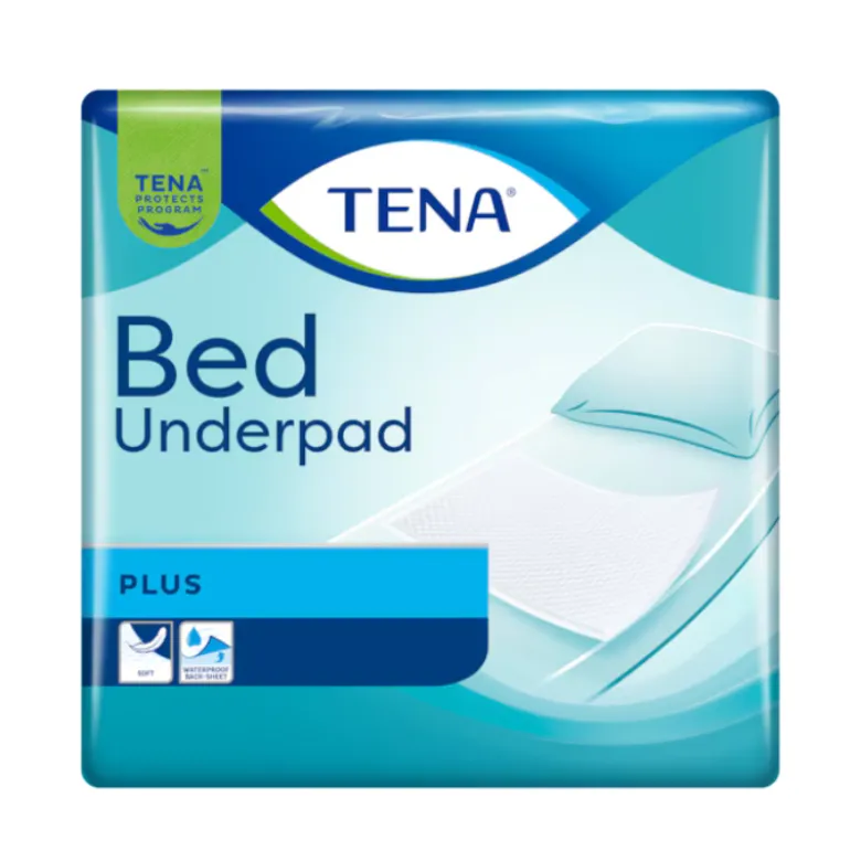 TENA Bed Plus Resguardo Cama 60x90cm Proteção Impermeável e Suave 35 Unid.