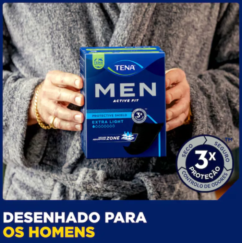 TENA Men Extra Light Penso Masculino Discreto 14 Unidades