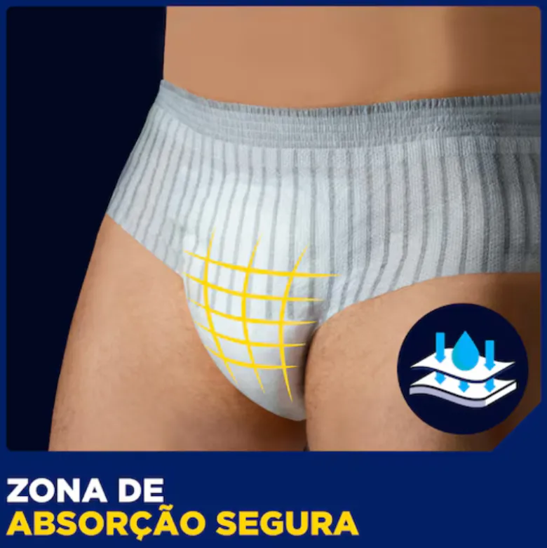TENA Men Premium Fit Maxi S/M Cuecas Incontinência Masculina 12 Unid.