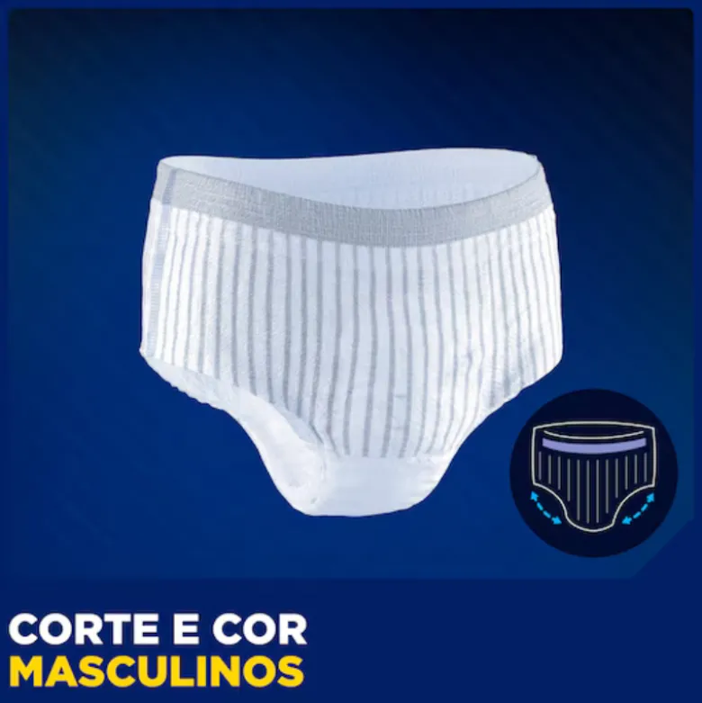 TENA Men Premium Fit Maxi S/M Cuecas Incontinência Masculina 12 Unid.