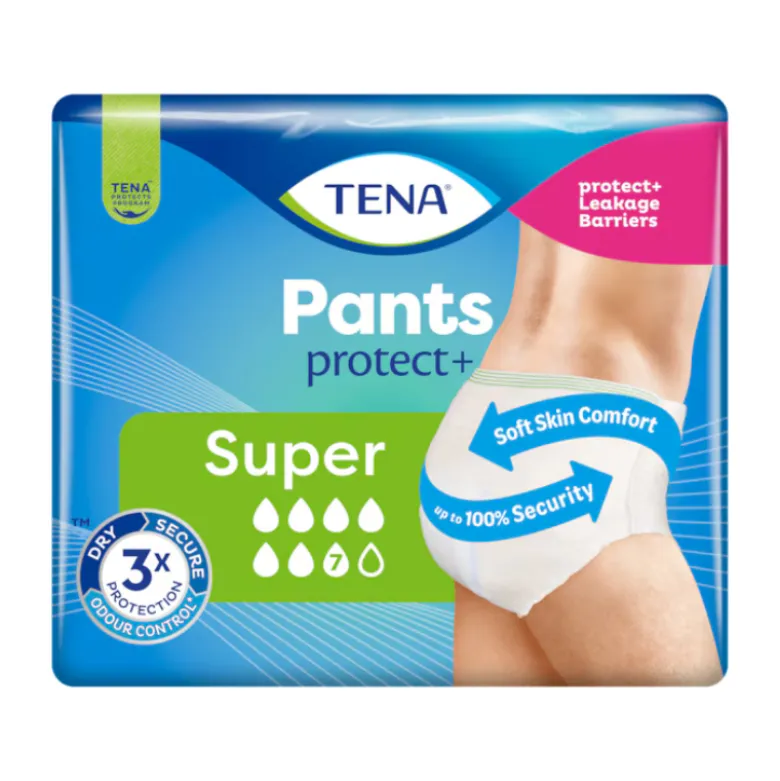 TENA Pants Protect+ Super L Cueca Feminina Incontinência Intensa 12 Uni.