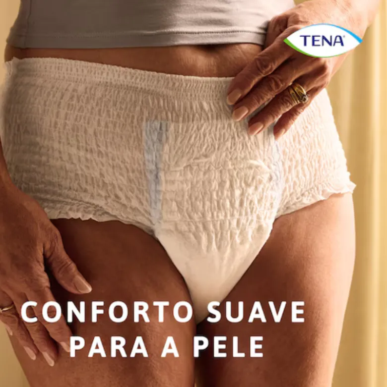TENA Pants Protect+ Super L Cueca Feminina Incontinência Intensa 12 Uni.