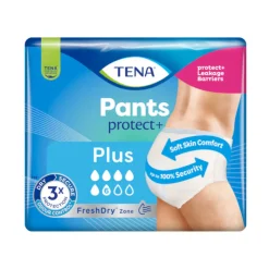 TENA ProSkin Pants Plus M Cueca Feminina Descartável Incontinência Severa 14 Uni.