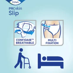 TENA ProSkin Slip Maxi L Fralda Incontinência Severa 24 Unidades