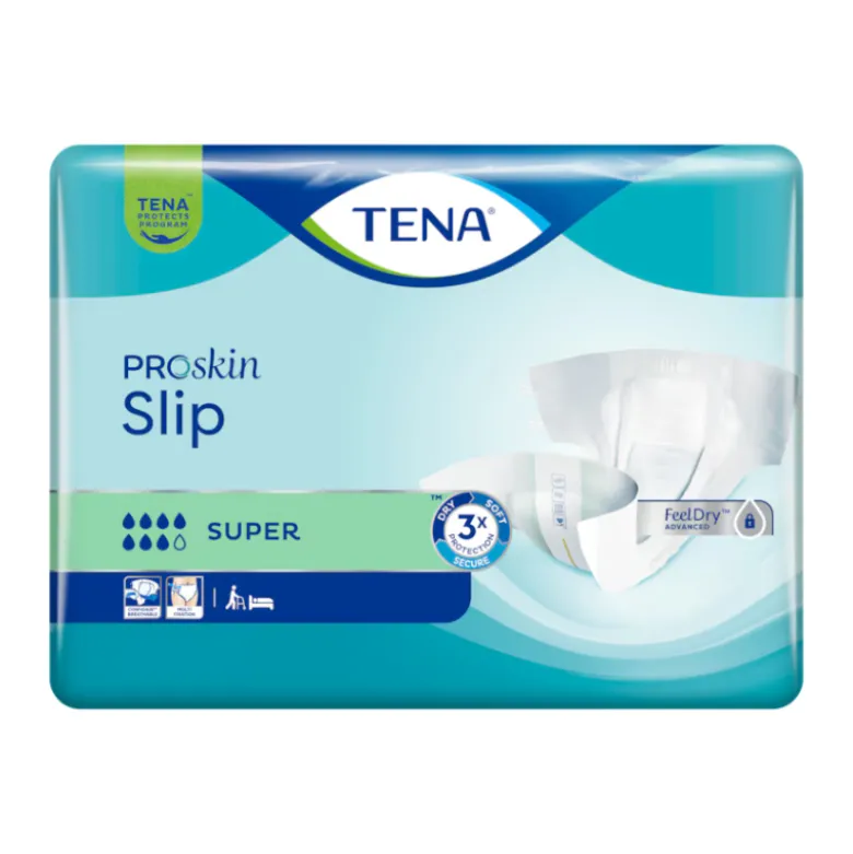 TENA ProSkin Slip Super M Fralda Descartável Incontinência Moderada a Severa 28 Unid.