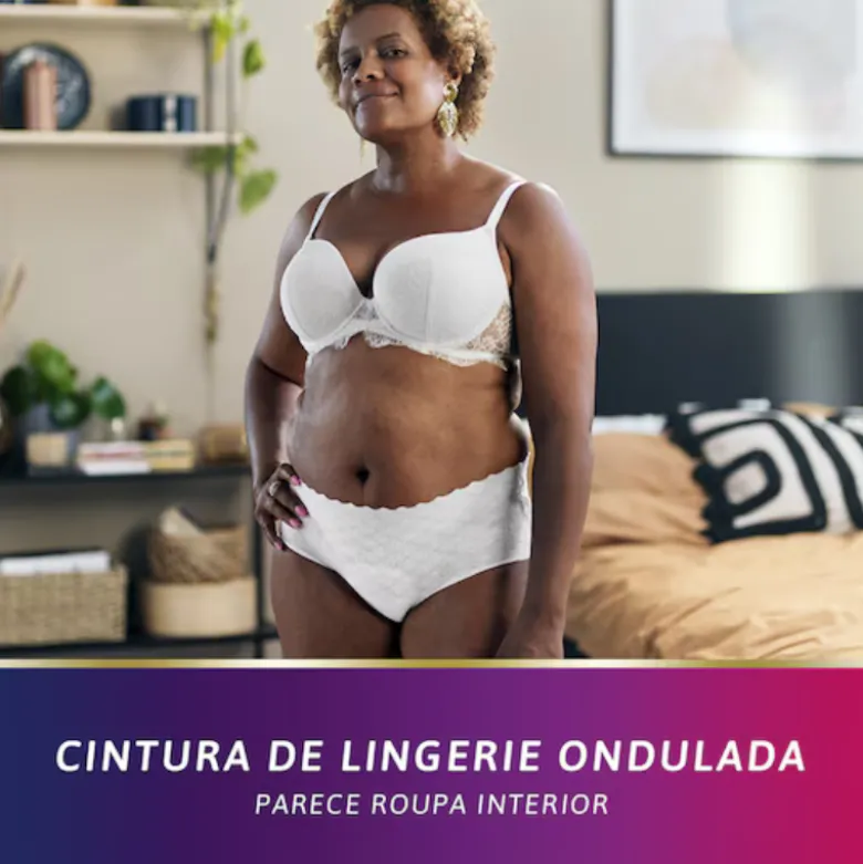 TENA Silhouette Blanc Cueca Cintura Baixa Mulher Normal Tam. L 10 Unid.
