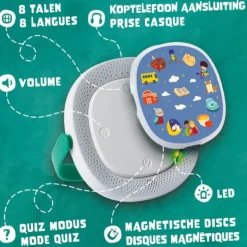 TIMIO Starter Pack Leitor + 5 Discos | Brinquedo Educativo Interativo 2-6 Anos Sem Ecrã | Aprendizagem Multilíngue