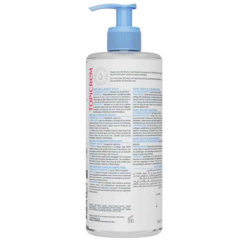 Topicrem Baby Gel Lavante Doux 500ml | Higiene Bebé Suave