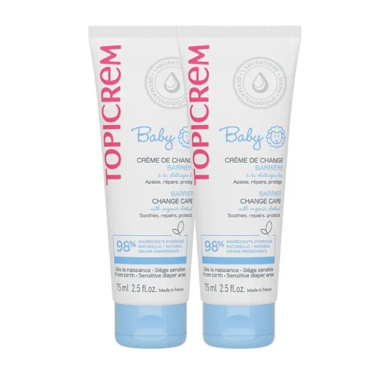 Topicrem Baby Pack Creme Muda Fralda 2x75ml | Creme Barreira Anti-Assaduras