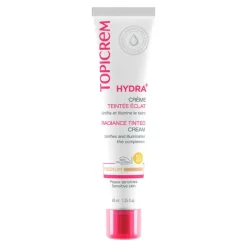 Topicrem Hydra+ Creme com Cor SPF50 Tom Médio 40ml | Pele desidratada sensível