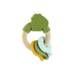Trixie Anel de Atividades Mordedor Mr. Dino +0 Meses | Madeira e Silicone