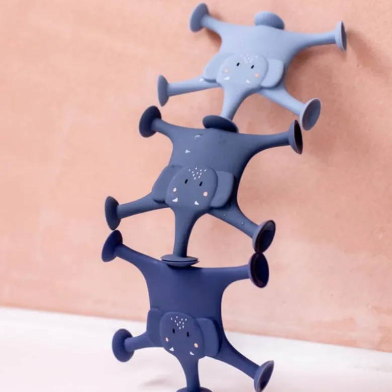 Trixie Brinquedo de Banho Mrs. Elephant +12 Meses | 3 Animais com Ventosas