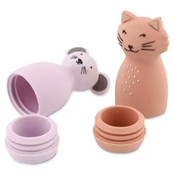 Trixie Brinquedos de Banho Mrs. Cat & Mrs. Mouse | Silicone 0M+