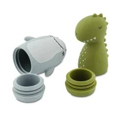 Trixie Brinquedos de Banho Mr. Shark & Mr. Dino | Silicone 0M+