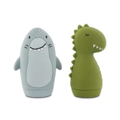Trixie Brinquedos de Banho Mr. Shark & Mr. Dino | Silicone 0M+