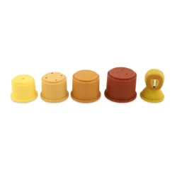Trixie Copos Empilháveis Silicone Mr. Lion +10Meses | 5 Peças | Brinquedo de Banho Educativo