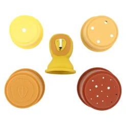 Trixie Copos Empilháveis Silicone Mr. Lion +10Meses | 5 Peças | Brinquedo de Banho Educativo