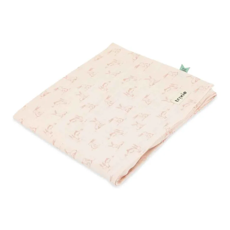 TRIXIE Fralda Musselina 110x110cm Rosy Rabbit
