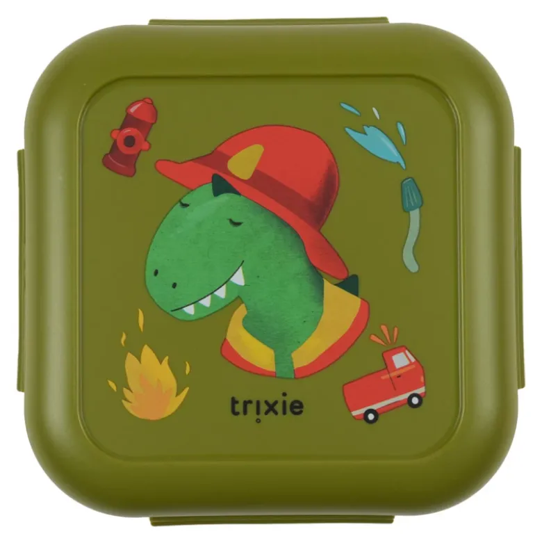 Trixie Lancheira Pequena Fireman Mr. Dino | Clips + Divisória | +3A
