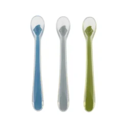 Trixie Pack 3 Colheres Alimentação Bebé Mr. Shark 4m+ | Silicone Alimentar Lavável