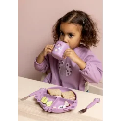 Trixie Prato Bebé Silicone com Ventosa e Divisórias Mrs. Peacock | +4 Meses