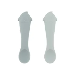 Trixie Primeiras Colheres Bebé Mr. Shark Pack 2 4m+ | Silicone Alimentar