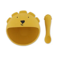 Trixie Primeiro Conjunto Refeição Bebé Mr. Lion 4m+ | Tigela com Ventosa e Colher