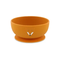 Trixie Tigela de Silicone com Ventosa Mr. Fox | Para Bebés 4m+