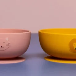 Trixie Tigela de Silicone com Ventosa Mrs. Cat | Para Bebés 4m+