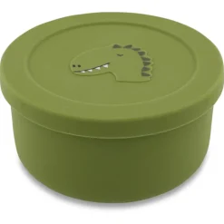 Trixie Tigela Snacks Silicone c/ Tampa Mr. Dino | Apta para Micro-ondas +4 Meses