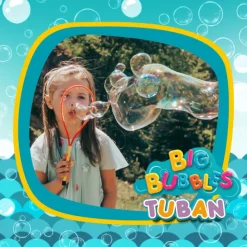 TUBAN Bolas de Sabão 400ml com Aro Borboleta 20cm | Kit Bolhas Crianças 3+