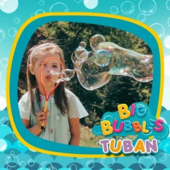 TUBAN Kit Bolas de Sabão Gigantes 400ml com Aro 35cm | Brinquedo Exterior Crianças 3+