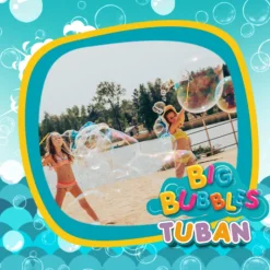 TUBAN Kit Bolas de Sabão Gigantes 400ml com Aro 35cm | Brinquedo Exterior Crianças 3+