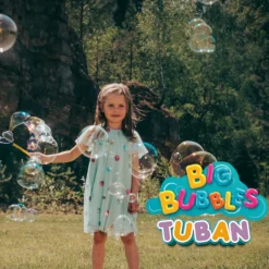 TUBAN Kit Bolas de Sabão Gigantes 400ml com Aro 35cm | Brinquedo Exterior Crianças 3+